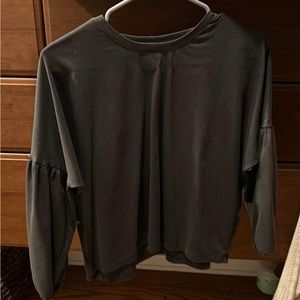 Madewell Accentuated Sleeve Long Sleeve Top